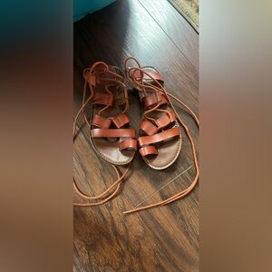 Mossimo Supply Co. Tan Leather Sandals